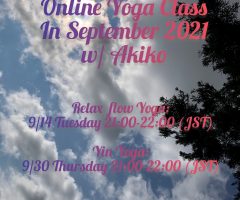 Online Yoga Class in September, 2021