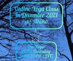 Online Yoga Class in December, 2021