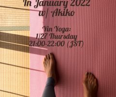 Online Yoga Class in Jan, 2022