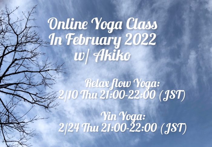 Online Yoga Class in Feb, 2022