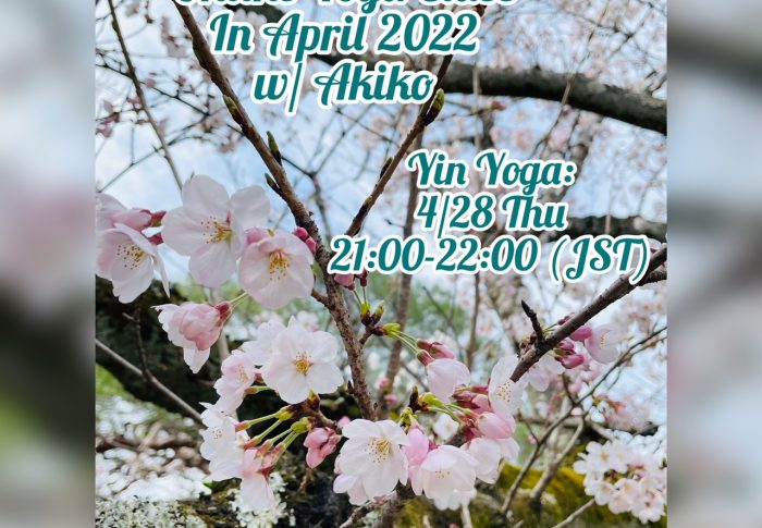 Online Yoga Class in April, 2022