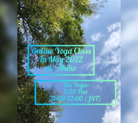 Online Yoga Class in May, 2022