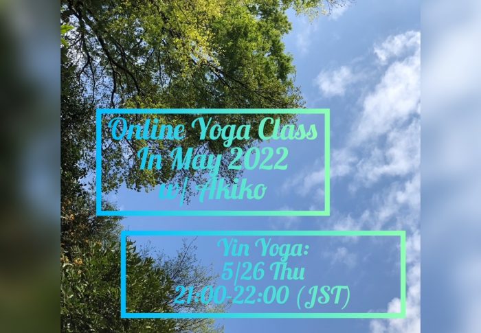 Online Yoga Class in May, 2022