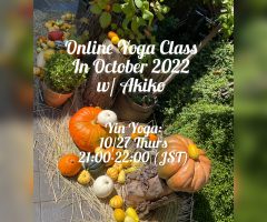 Online Yoga Class in October, 2022