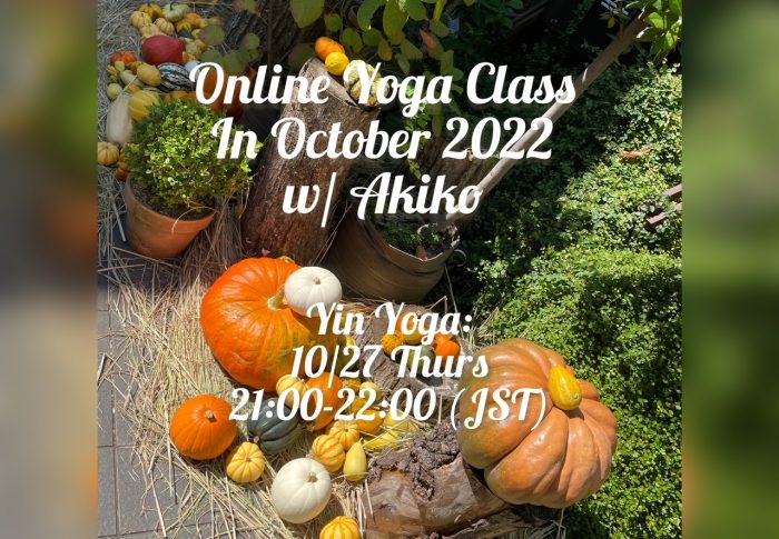 Online Yoga Class in October, 2022